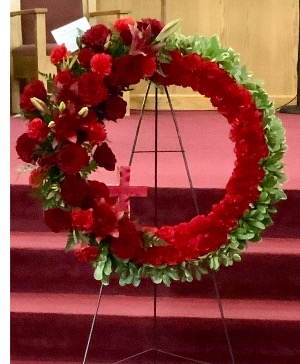 Regal red Sympathy Wreath 