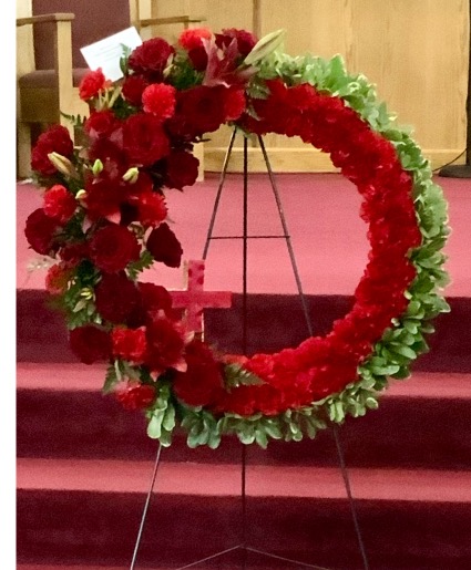 Regal red Sympathy Wreath
