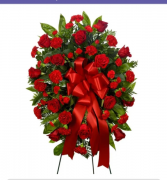 regular funeral wreath  # 2 rosas