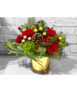Reindeer Light Vase Arrangement