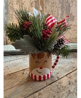 Reindeer Mug Arrangement 