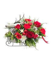 Reindeer Sleigh Centerpiece 