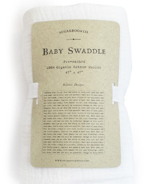 REMEMBER WHEN SWADDLE BLANKET - 47"X47" SUGARBOO & CO