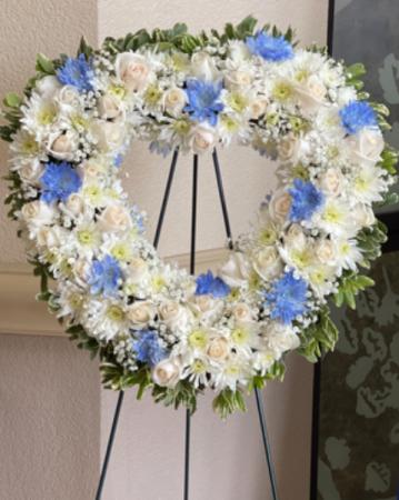 REMEMBERED ALWAYS Standing Wreath
