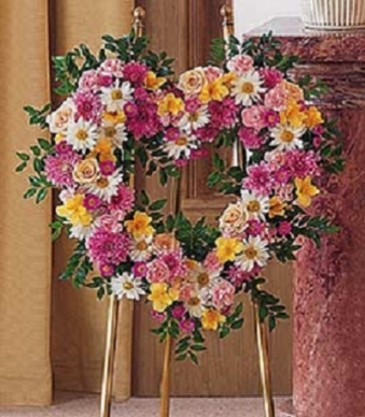 Remembering Happy Daisies Standing sympathy spray
