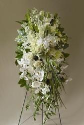 Remembrance Funeral Standing Spray in Fairfield, CT | Blossoms at Dailey's Flower Shop
