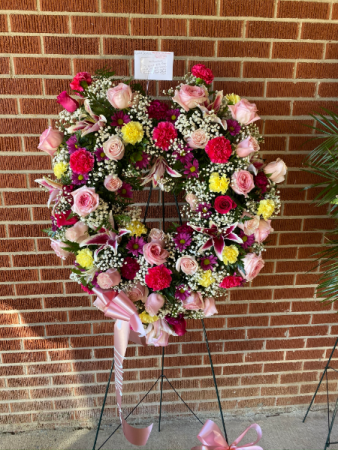 Remembrance Heart STANDING SPRAY in Murphy, NC | Rambling Rose Florist & Gifts