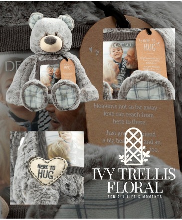 Plush Bear w/ Photo Frame  in Owensboro, KY | Ivy Trellis Floral