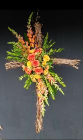 Remembrance Vine Cross Sympathy