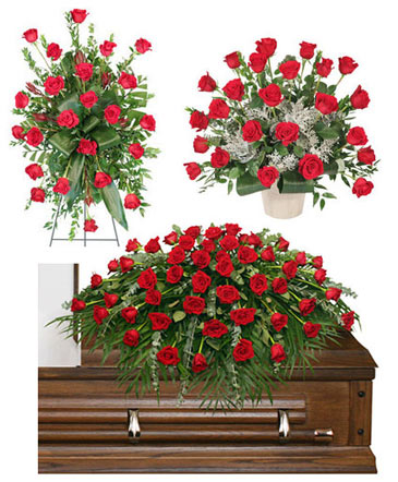 Reminiscing Roses Sympathy Collection in Oakland, ME | VISIONS FLOWERS & BRIDAL DESIGNS