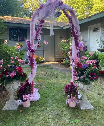 RENTAL pink arch only rental pink arch great for theme ,dance ,party ...