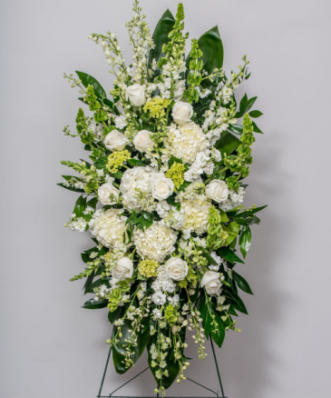 Rest in Peace Standing Spray in Chatham, NJ | SUNNYWOODS FLORIST