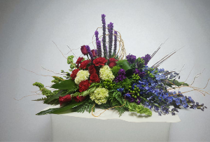 Restfu Harmony Half Casket Spray