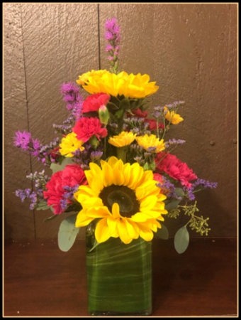Retro Garden Vase Arrangement