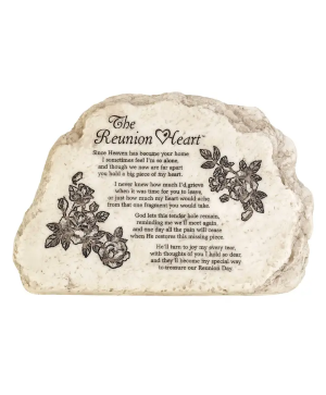 Reunion Heart Garden Rock 9" 