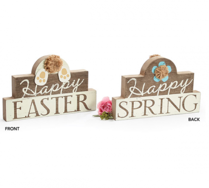 Reversible Easter/Spring Sign* Home Decor