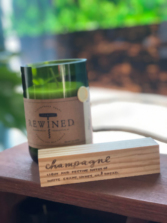 REWINED candle champagne