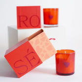 Rewined Rose' Valentine Candle 