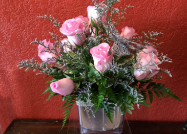 Rhinestones and Roses 6 or 12 roses in cube