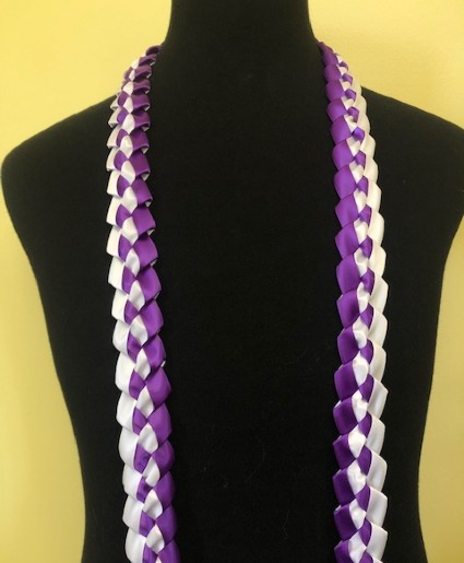 Available in shop. First come First Serve Ribbon Lei