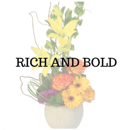 Rich and Bold Flower Arrangement