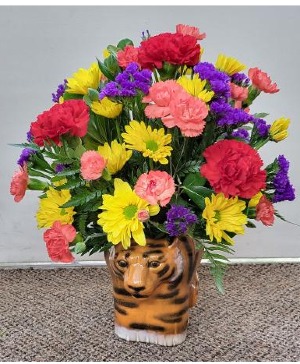 Roaring Bright Flowers FHF-TG21 Fresh Flower Arrangement (Local Delivery Area Only)