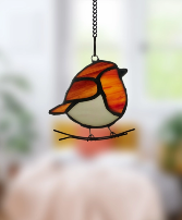 Robin Stained Glass