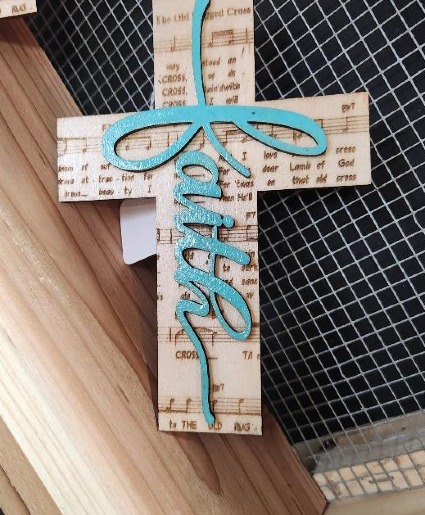Rocky Ridge 3D Engraved cross gift