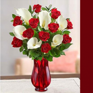 Romance the Calla Rose Arrangement in Brentwood Bay, BC | PETALS N BUDS BRENTWOOD BAY FLORIST Romance the Calla Rose Arrangement in Brentwood Bay, BC | PETALS N BUDS BRENTWOOD BAY FLORIST