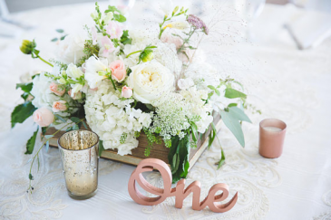 Romantic Box  Wedding Reception in Port Dover, ON | Upsy Daisy Floral Studio