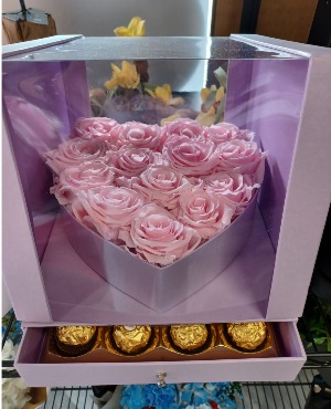 Romantic Flower Box  Valentine's Day Gift