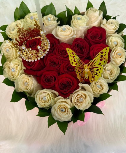 Romantic Heart Bouquet 