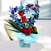 Romantic heart orchid,rose love Valentine