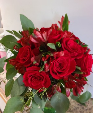 Romantic Red  Wedding bouquet