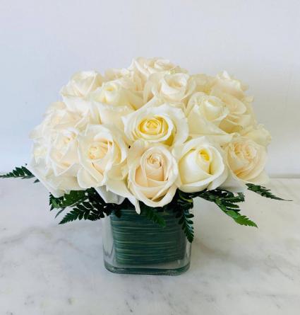 Two Dozen White Roses