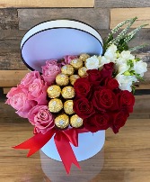 Romantic Roses & Chocolates Arrangement 