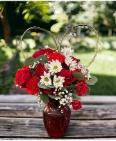 Romantic Ruby Roses Rose Arrangement