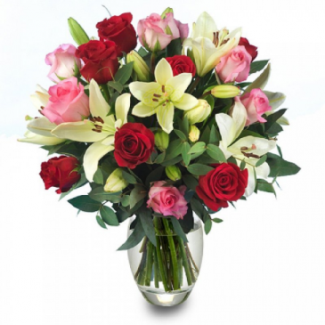 romantic thoughts vase arrangement