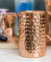Roosevelt Hammered: 16oz Solid Copper Moscow Mule  