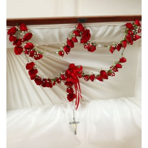 ROSARY FOR CASKET 50 FLOWER ROSARY