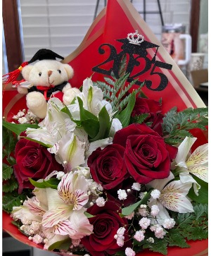 Rose and Alstroemeria Handheld Bouquet 