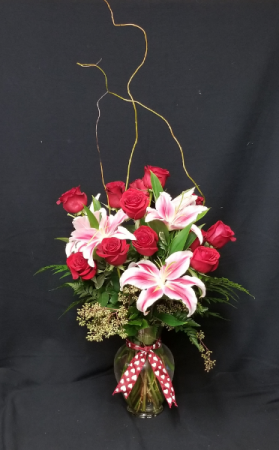 Rose and Lily Elegance Premium Arrangement