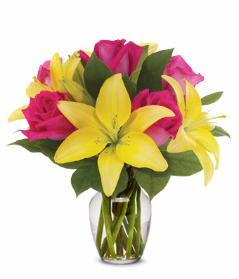 Rose and Lily Lemonade Bouquet get well