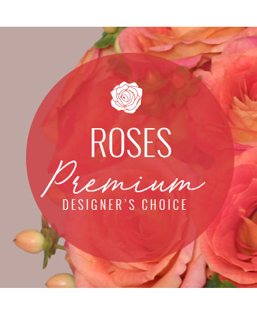 Rose Arrangement Premium Designer's Choice in Gig Harbor, WA | GIG HARBOR FLORIST TM- FLOWERS BY THE BAY LLC