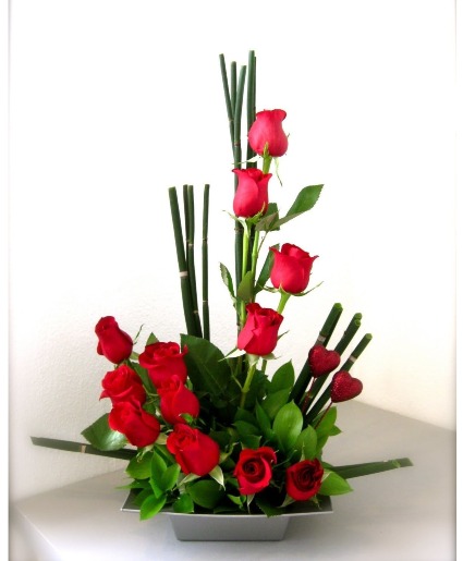  Rose Artistry  Modern Arrangement