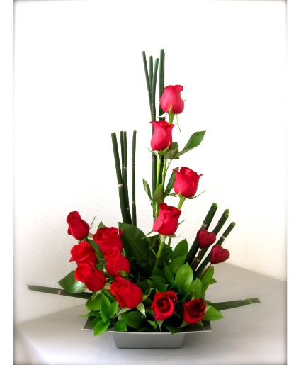 Rose Artistry Modern Arrangement Valentines Day