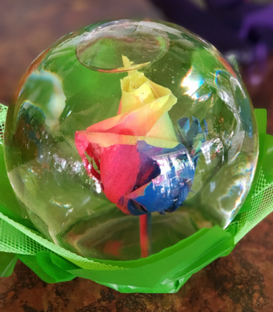 Rose Bubble Bowl Rainbow