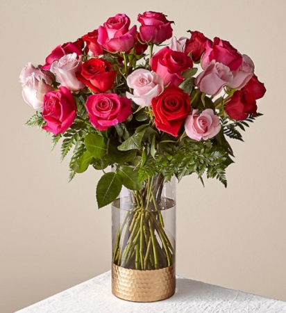 Rose Colored Love Bouquet Valentine's Day