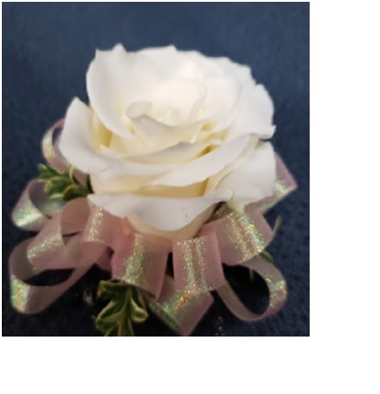 Rose Corsage • Single Lg. Blossom Wrist Corsage