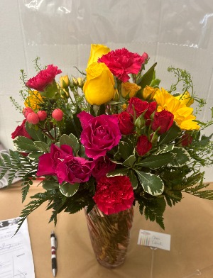 Rose Craze glass vase